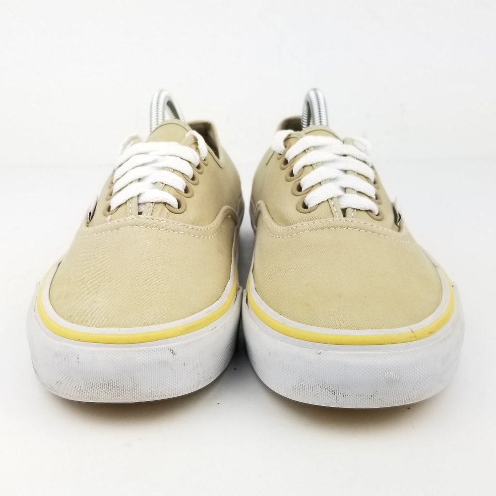 Vans Tan Canvas Low Top Casual Sneaker Shoes - Picture 2 of 8